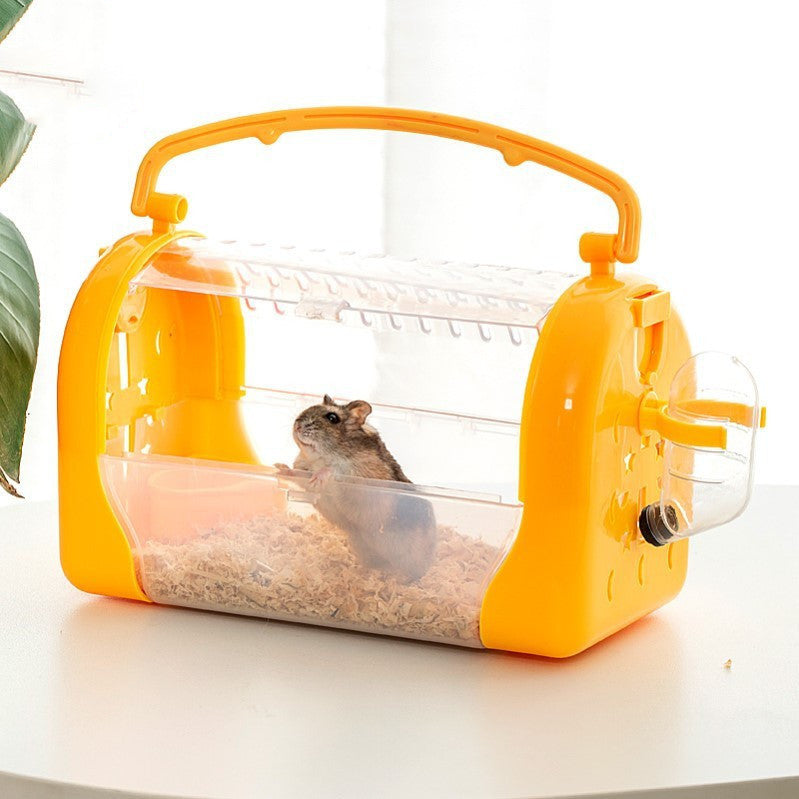 Portable Cage To Go Out Hamster Transparent Bag