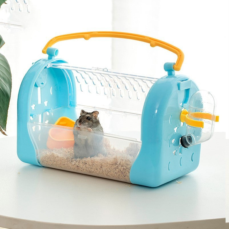 Portable Cage To Go Out Hamster Transparent Bag