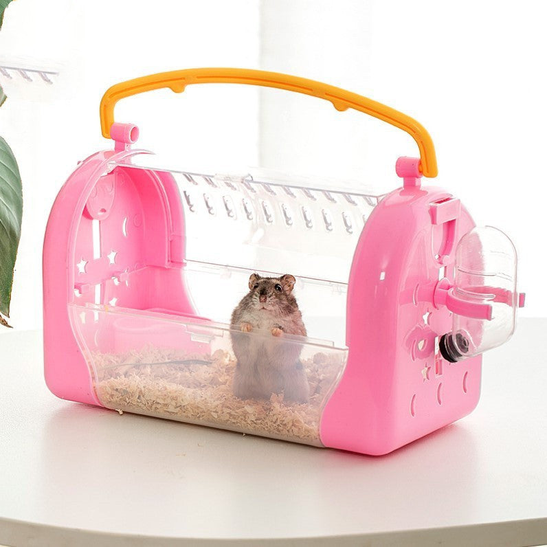 Portable Cage To Go Out Hamster Transparent Bag
