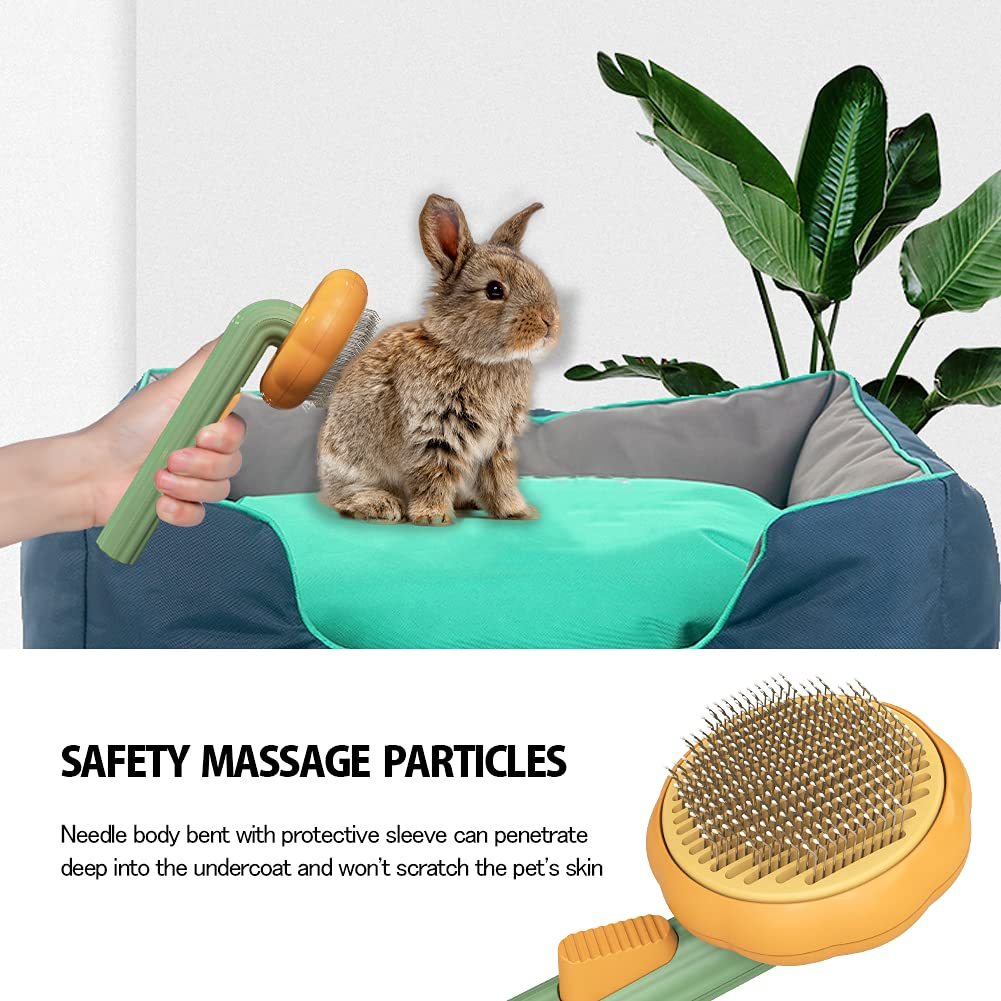 Pet Grooming Self Cleaning Slicker Brush For Cats