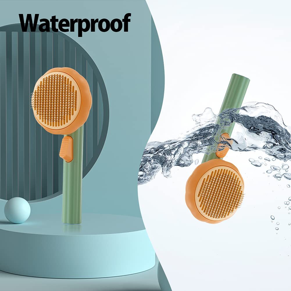 Pet Grooming Self Cleaning Slicker Brush For Cats