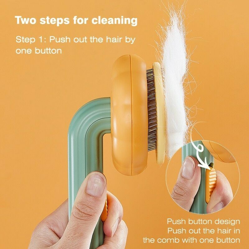 Pet Grooming Self Cleaning Slicker Brush For Cats