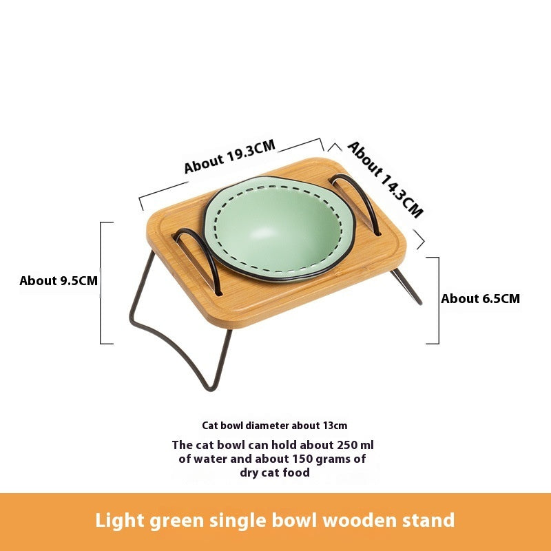 Ceramic Cat Bowl Anti-tumble Water Feeding