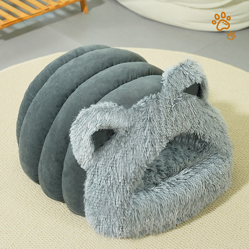 Cat Dog Bed Plush Cat Ears Decoration
