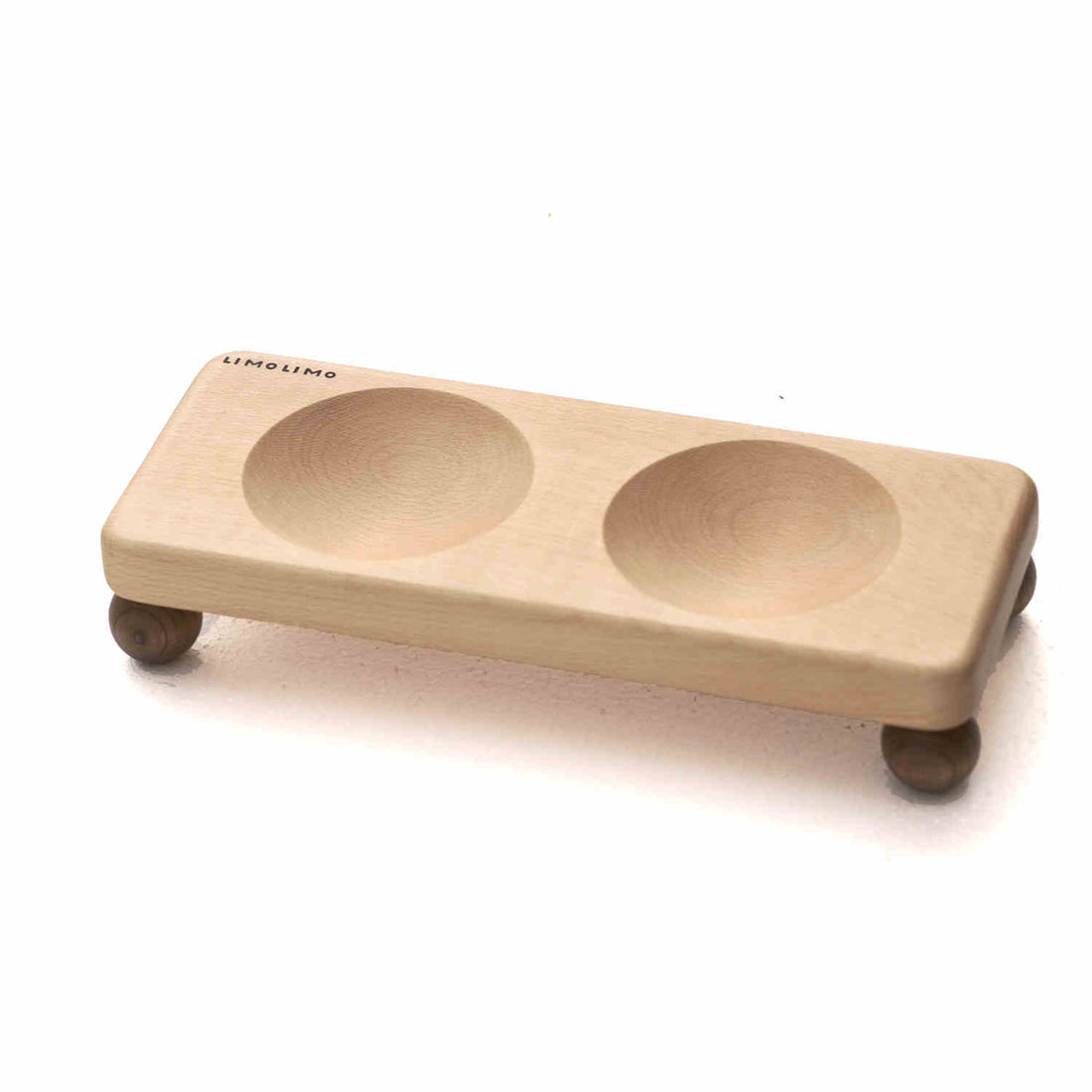 Solid Wood Cat Bowl Ceramic