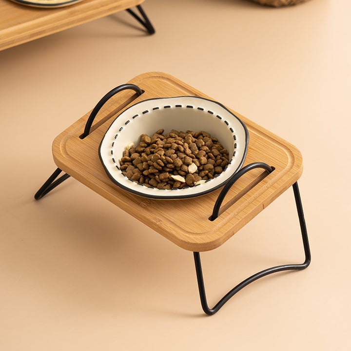 Ceramic Cat Bowl Anti-tumble Water Feeding