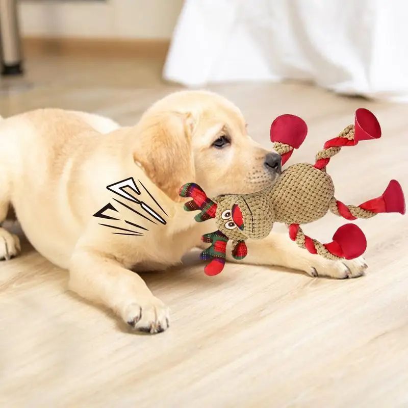Squeaky Plush Holiday Dog Toys
