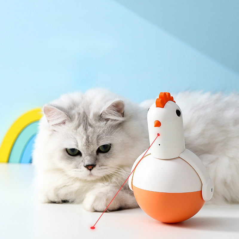 Electric Cat Toy Chicken Glass
