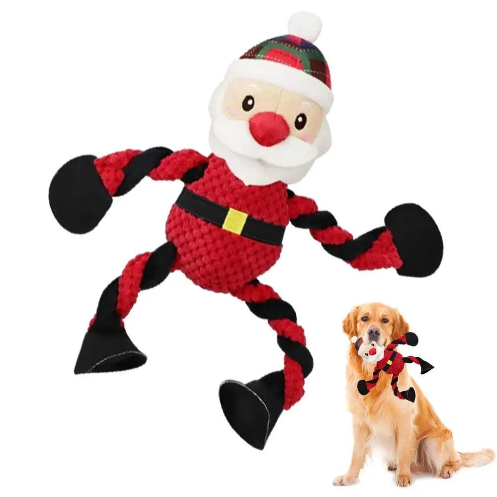 Squeaky Plush Holiday Dog Toys