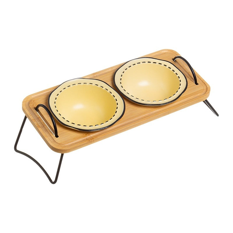Ceramic Cat Bowl Anti-tumble Water Feeding