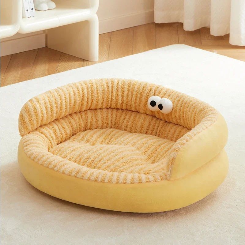Pet Cat Bed Modern Solid Color Soft Warm