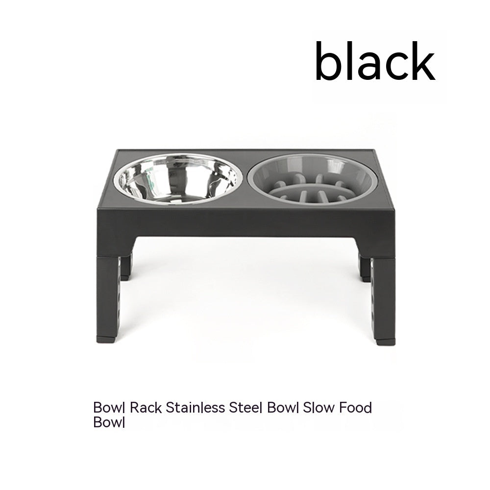 Lifting Dog Bowl Rack Neck Protection