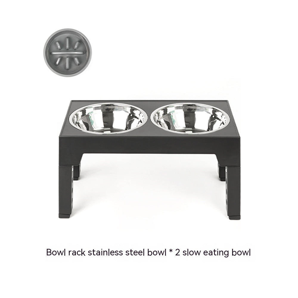 Lifting Dog Bowl Rack Neck Protection
