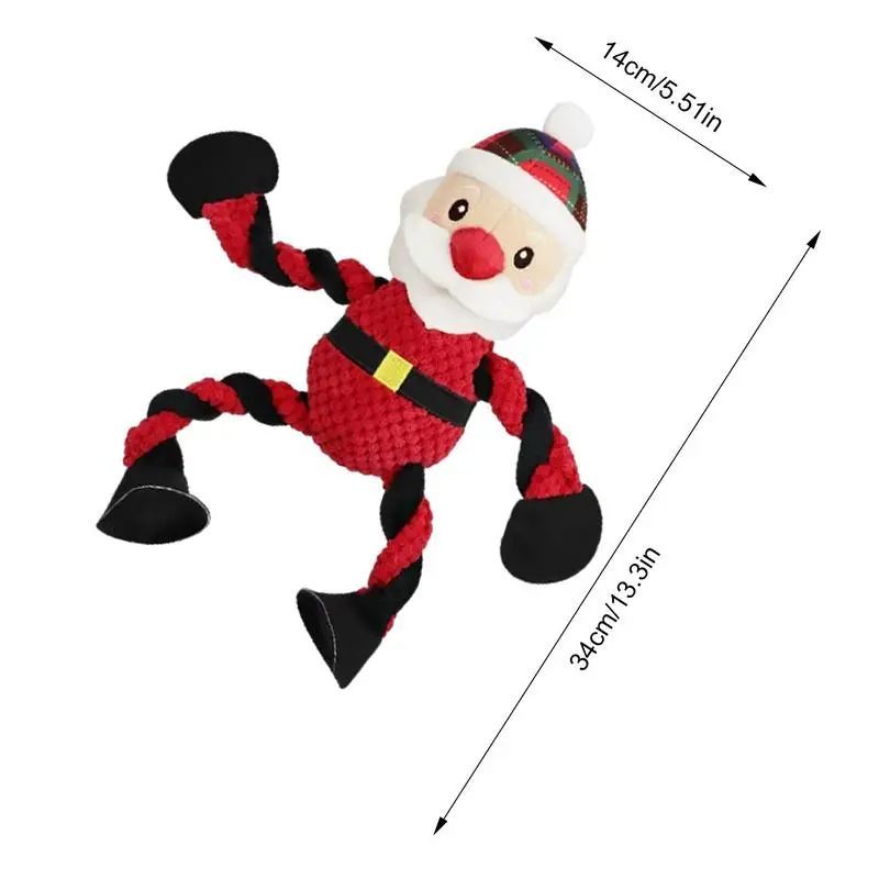 Squeaky Plush Holiday Dog Toys