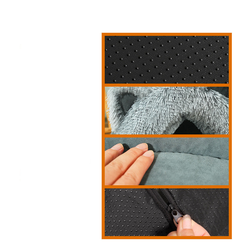 Cat Dog Bed Plush Cat Ears Decoration