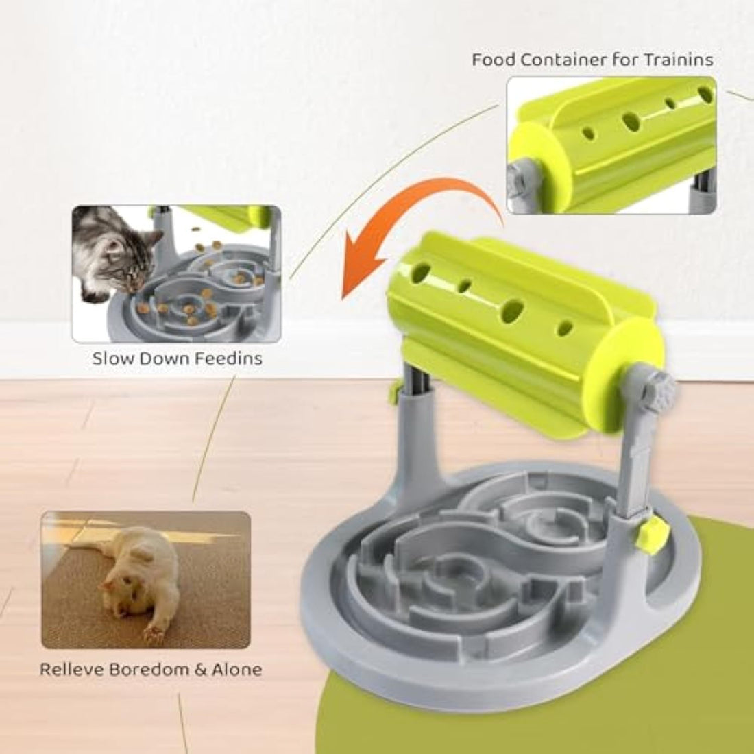 Interactive Dog Cat Food Puzzle Toy Slow Feeder